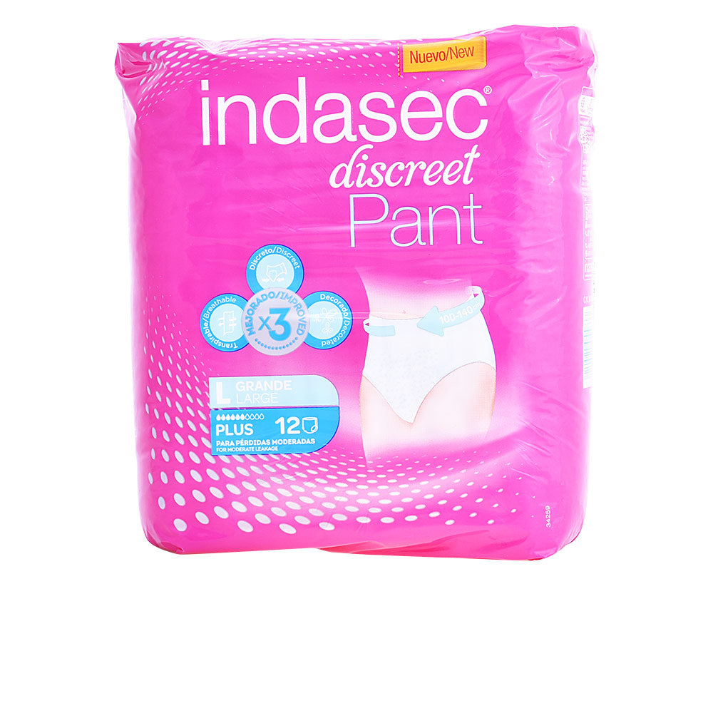 Indasec PANT PLUS talla grande 12 u