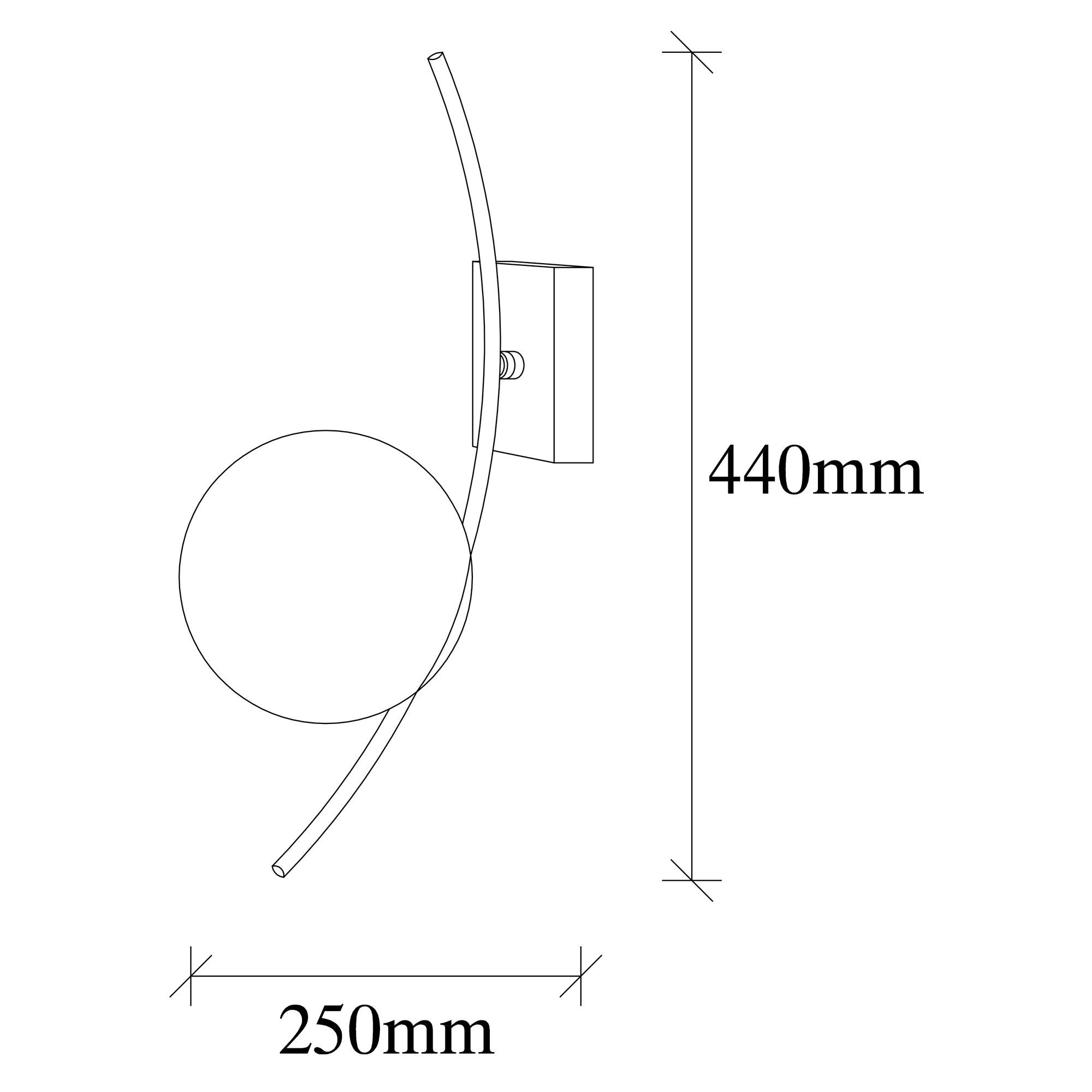 Hilal - 3821 Vägglampa