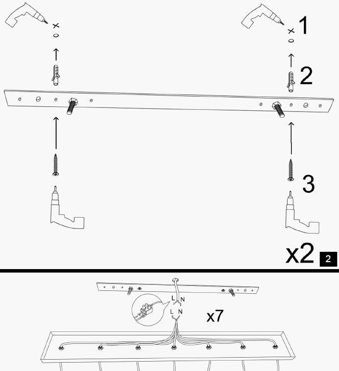 Hexa - 6946 Vägglampa