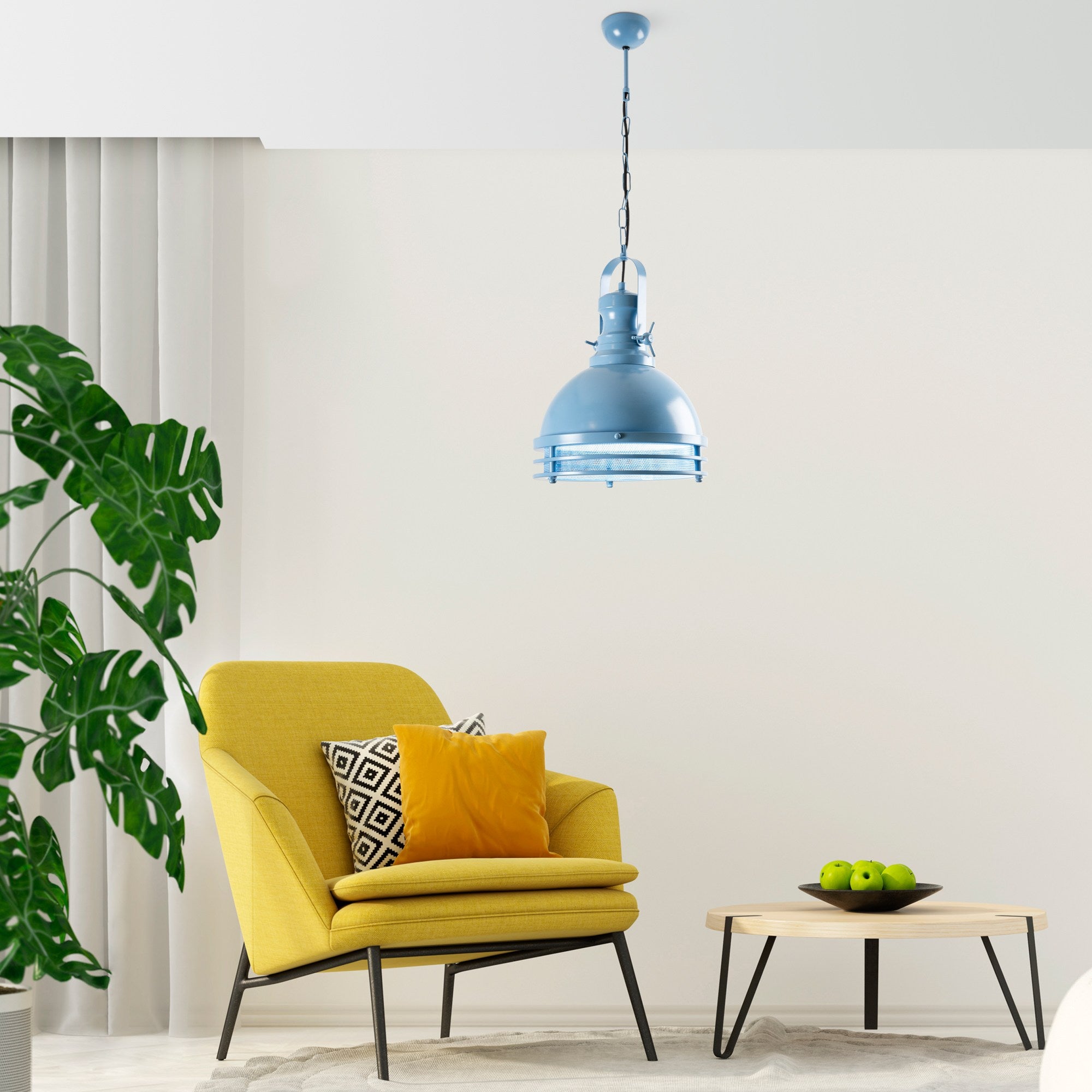 Saglam 3762 - Ljusblå Taklampa