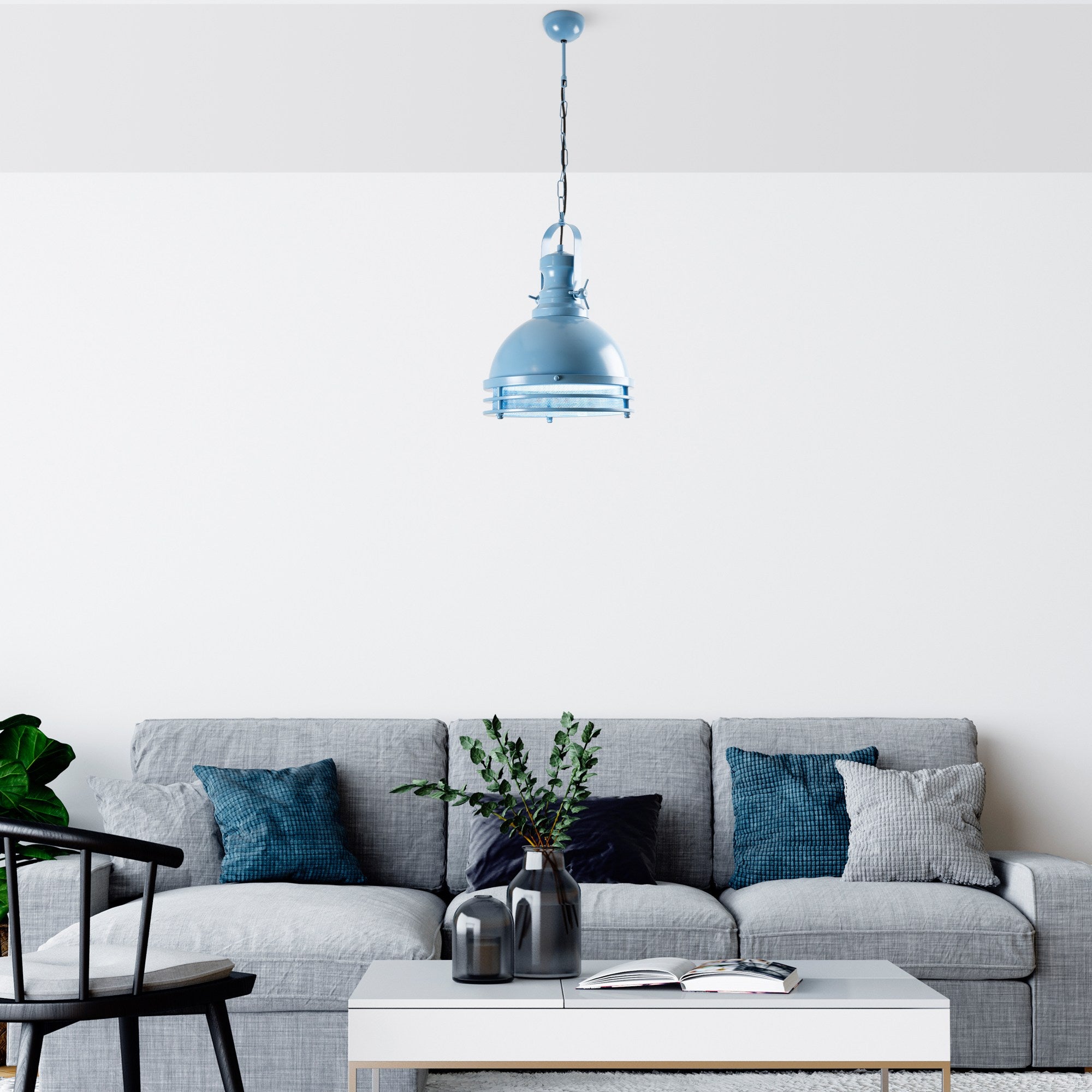 Saglam 3762 - Ljusblå Taklampa