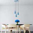Konikkem - 6357 - 3 - Ljusblå Chandelier