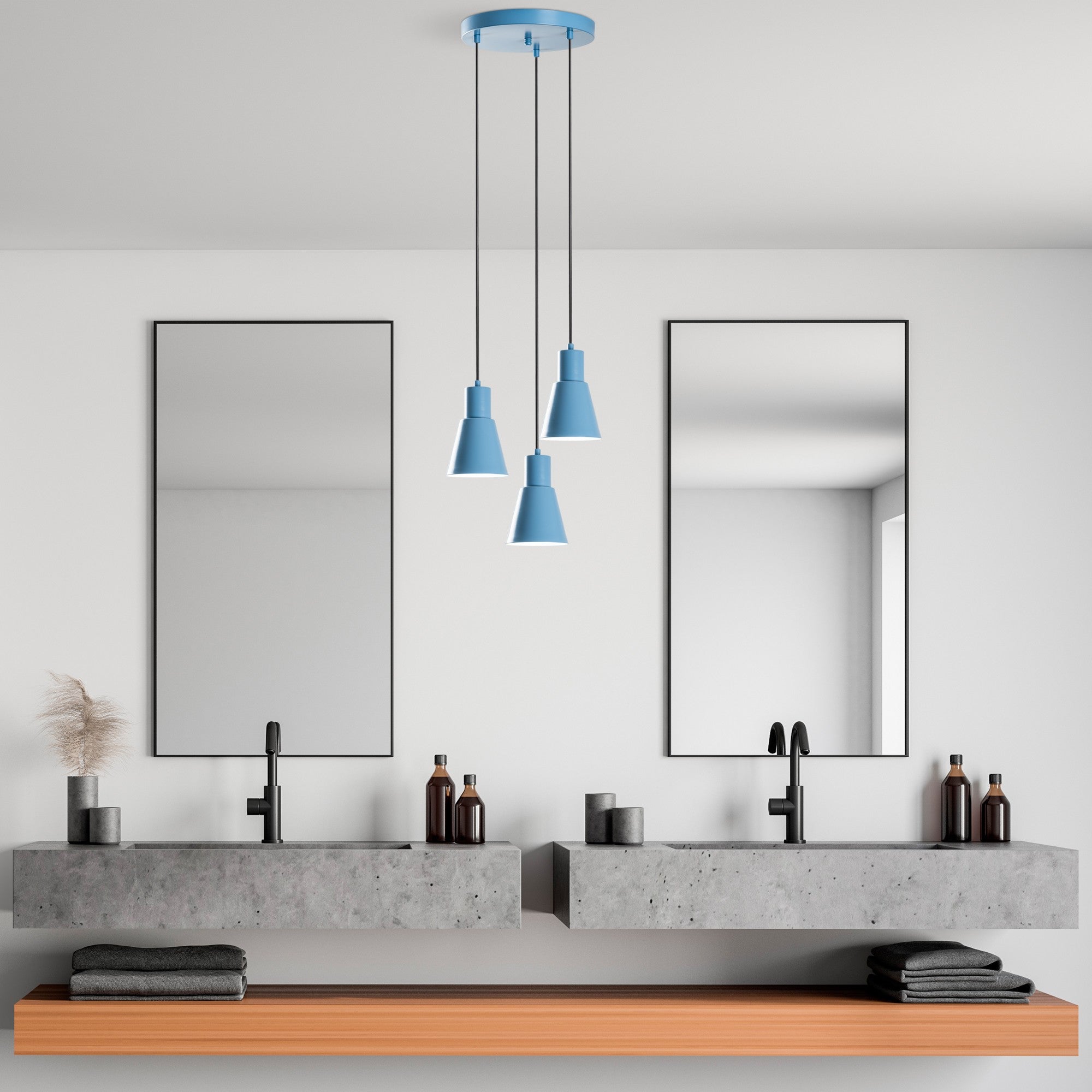 Konikkem - 6357 - 3 - Ljusblå Chandelier