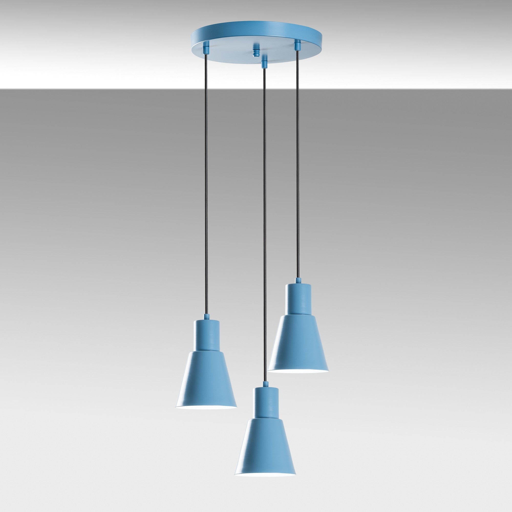 Konikkem - 6357 - 3 - Ljusblå Chandelier