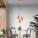 Konikkem - 6357 - 3 - Orange Chandelier