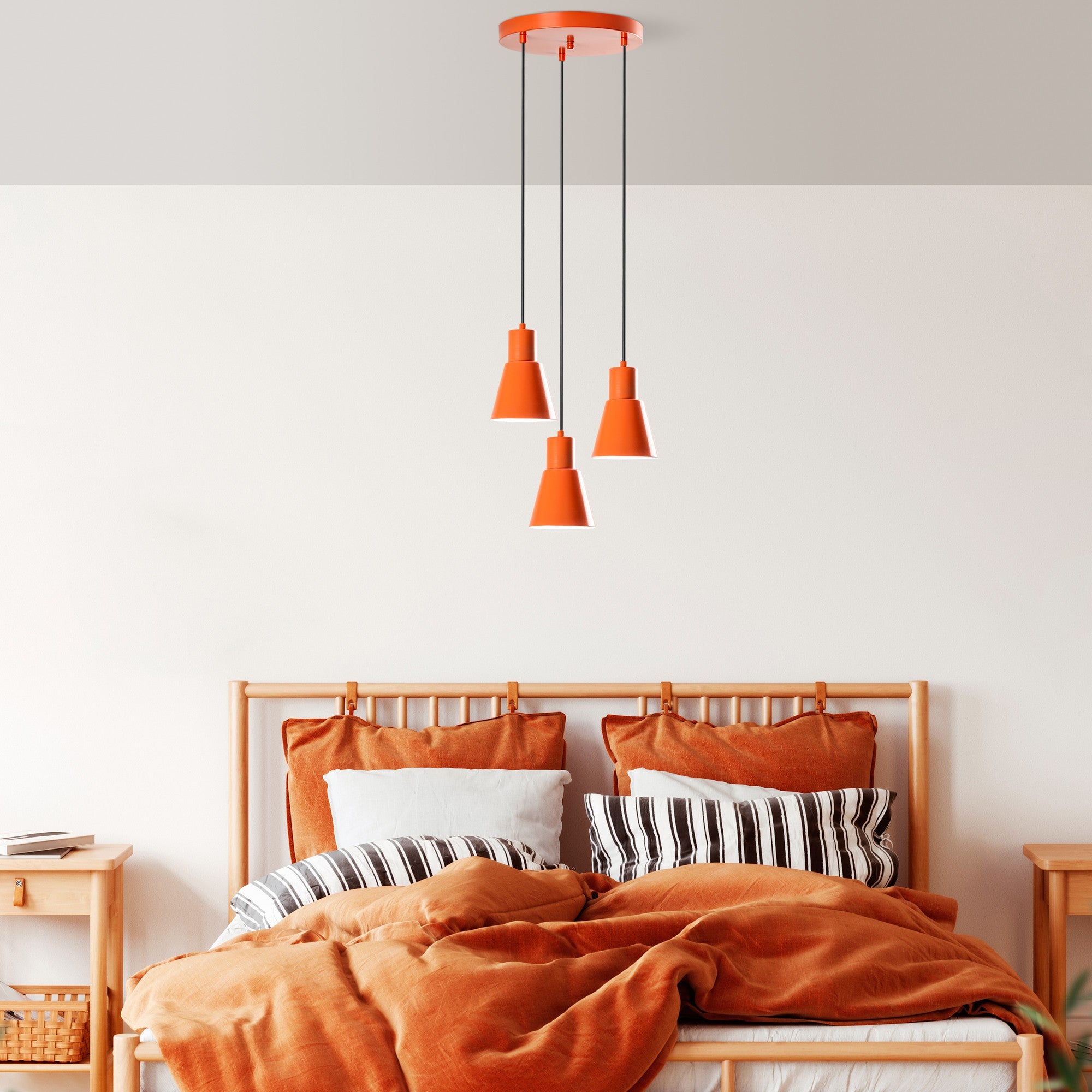 Konikkem - 6357 - 3 - Orange Chandelier
