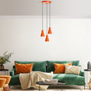 Konikkem - 6357 - 3 - Orange Chandelier