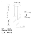 Kesik - 6176 - 3 - Mint Chandelier