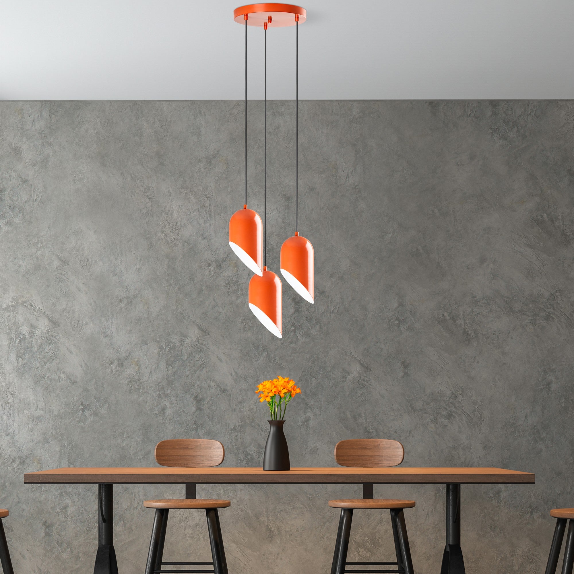 Kesik - 6176 - 3 - Orange Kandelaber
