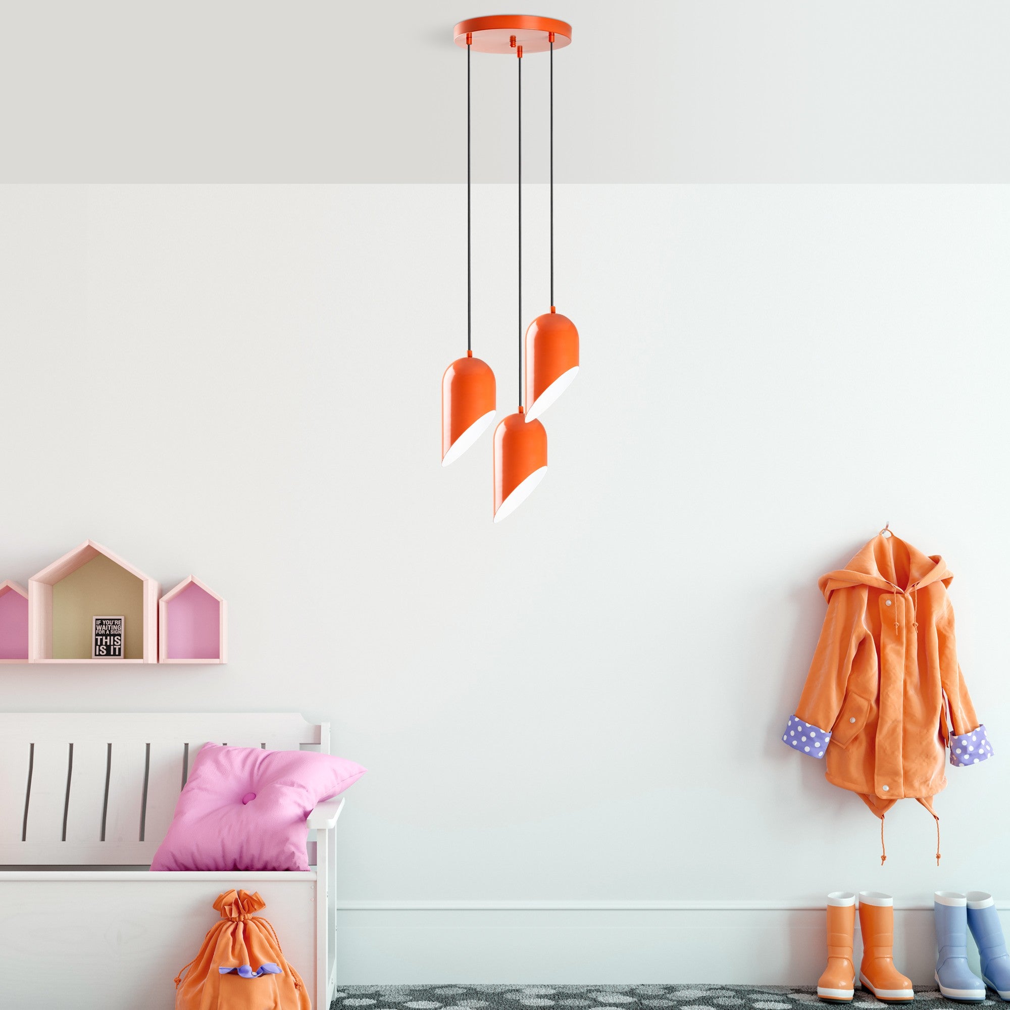 Kesik - 6176 - 3 - Orange Kandelaber