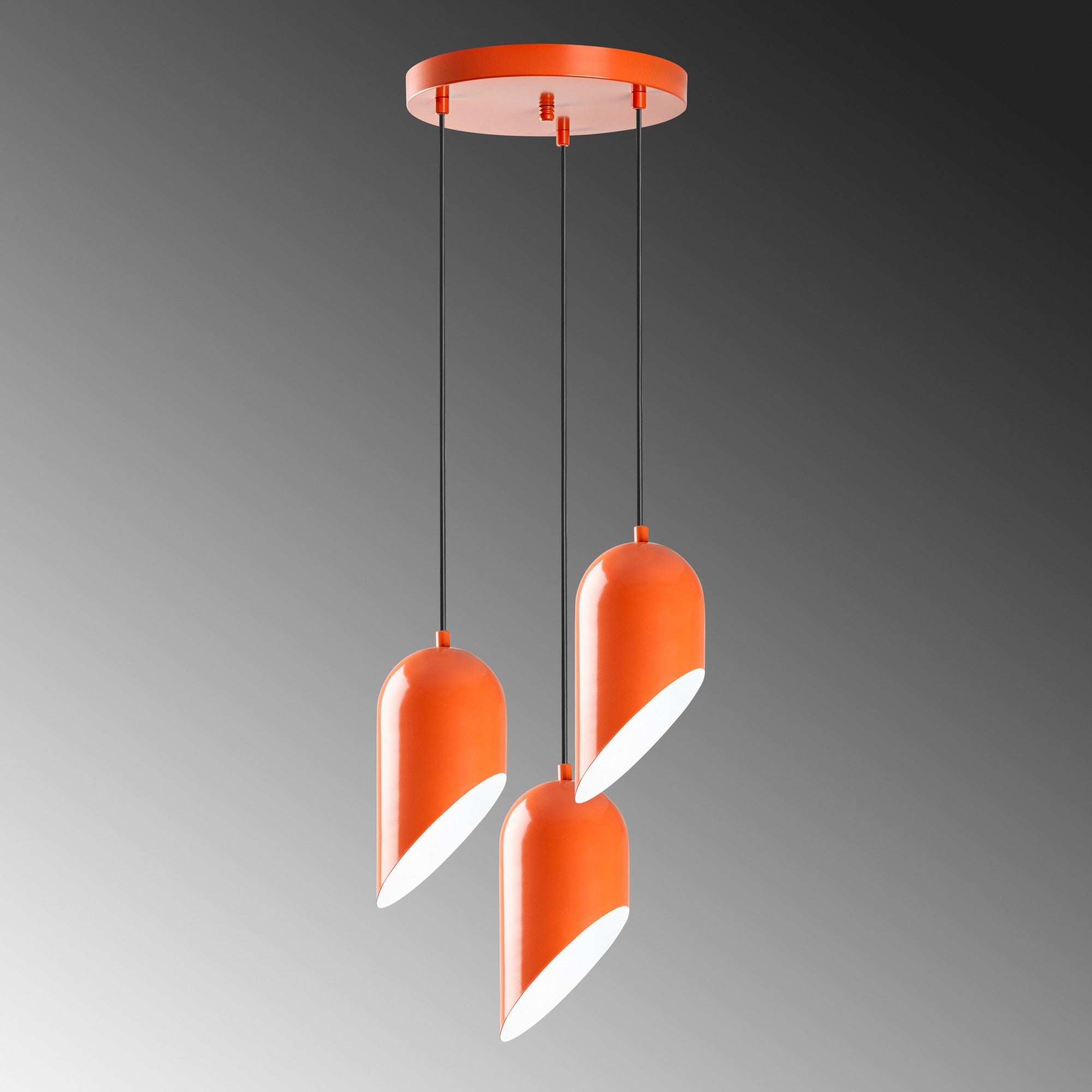 Kesik - 6176 - 3 - Orange Kandelaber