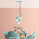 Kesik - 6176 - 3 - Turquoise Chandelier