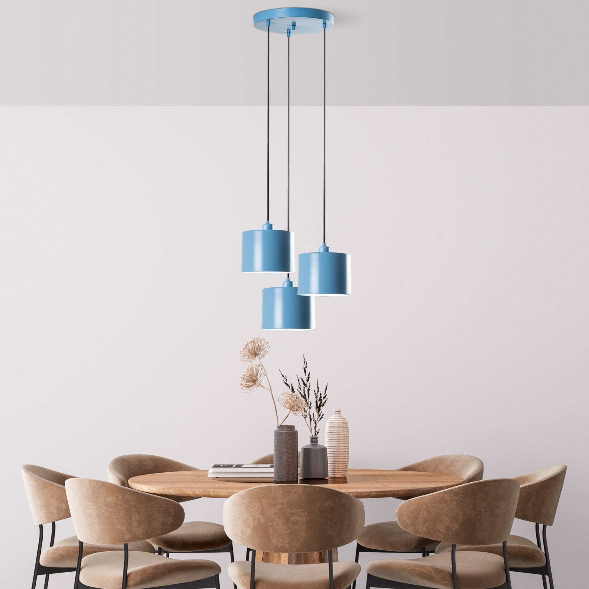 Duz - 195Light Blue - 3 Kandelaber