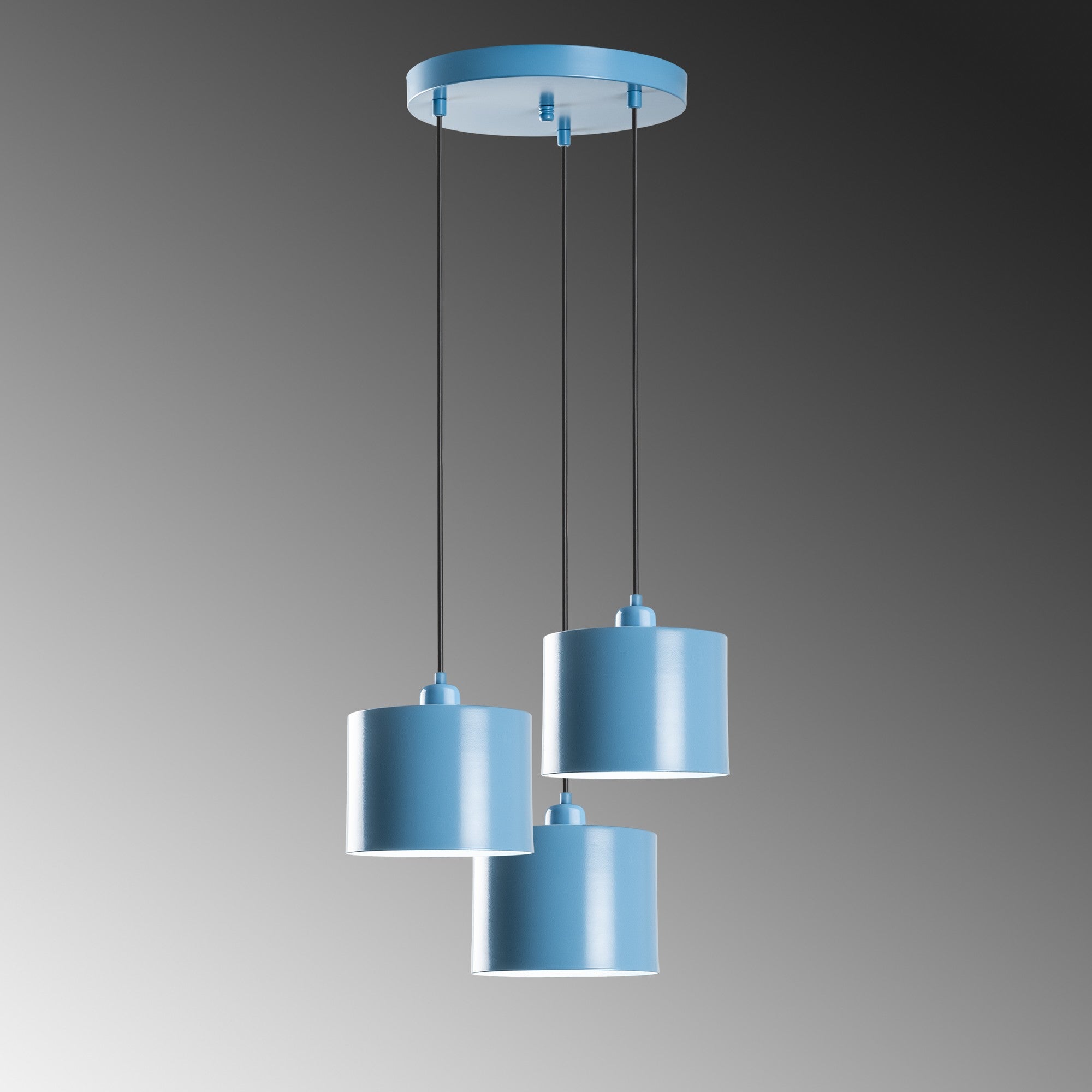 Duz - 195Light Blue - 3 Kandelaber