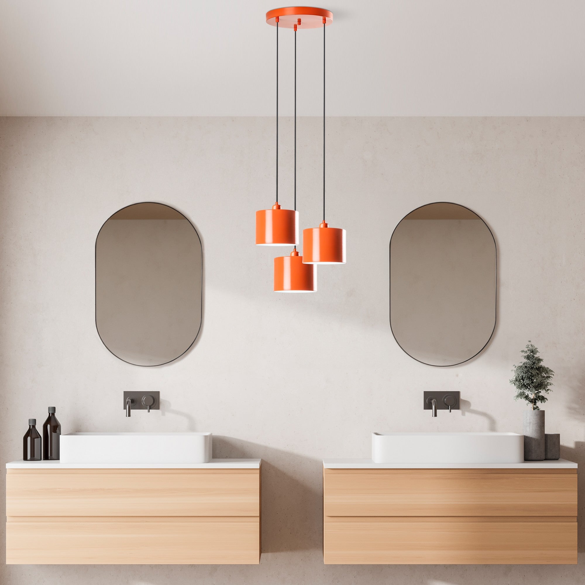 Duz - 195Orange - 3 Kandelaber