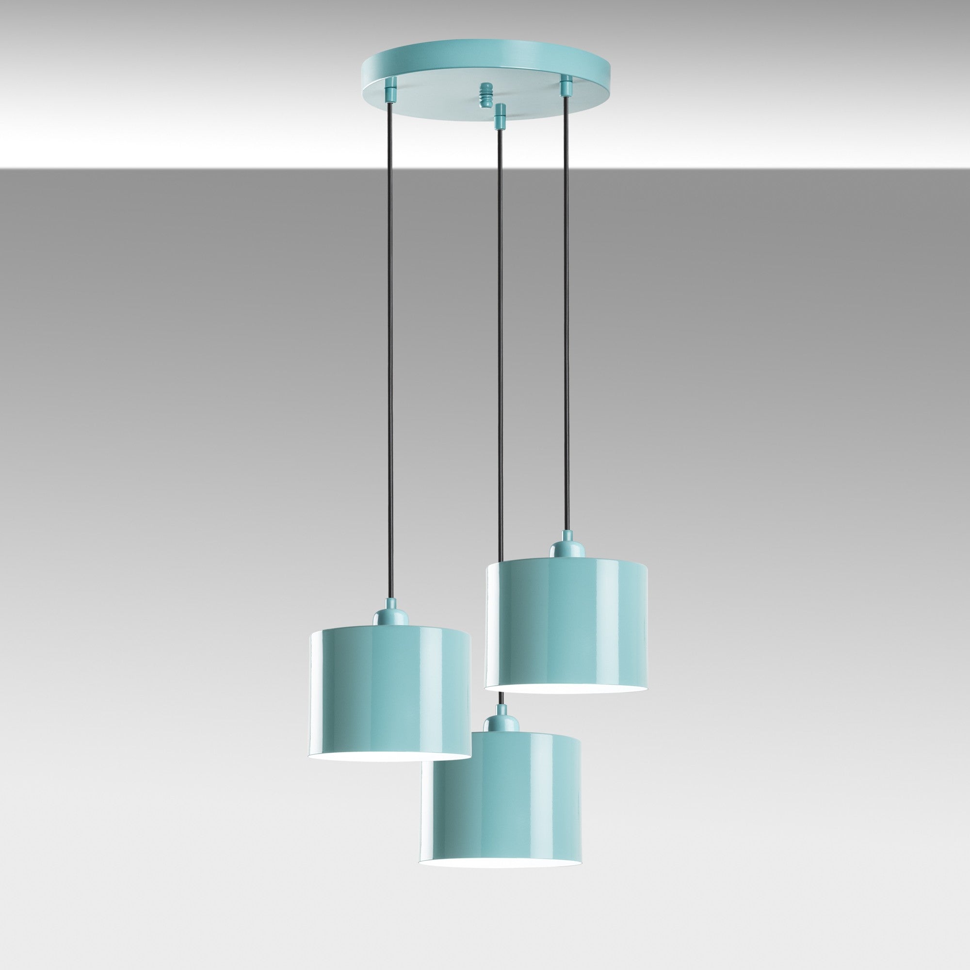 Duz - 195Turquoise - 3 Kandelaber