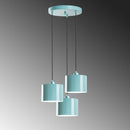 Duz - 195Turquoise - 3 Kandelaber