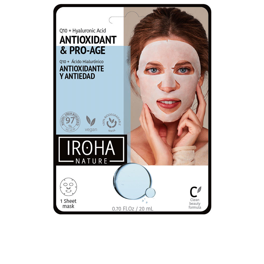 Iroha TISSUE MASK antiwrinkles Q10 + HA 1 use