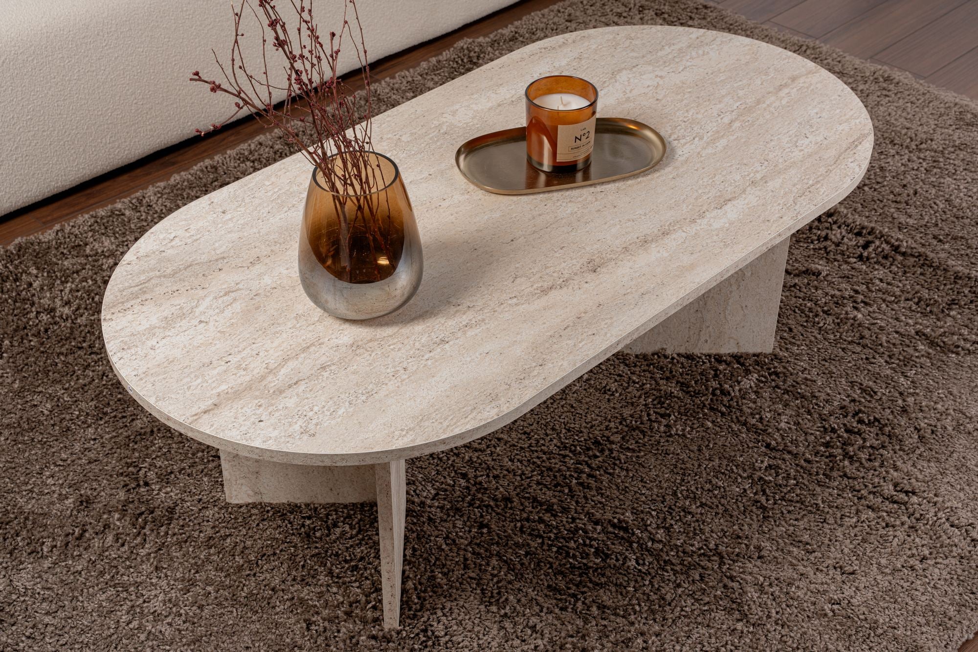 Sable - Travertin Kaffebord