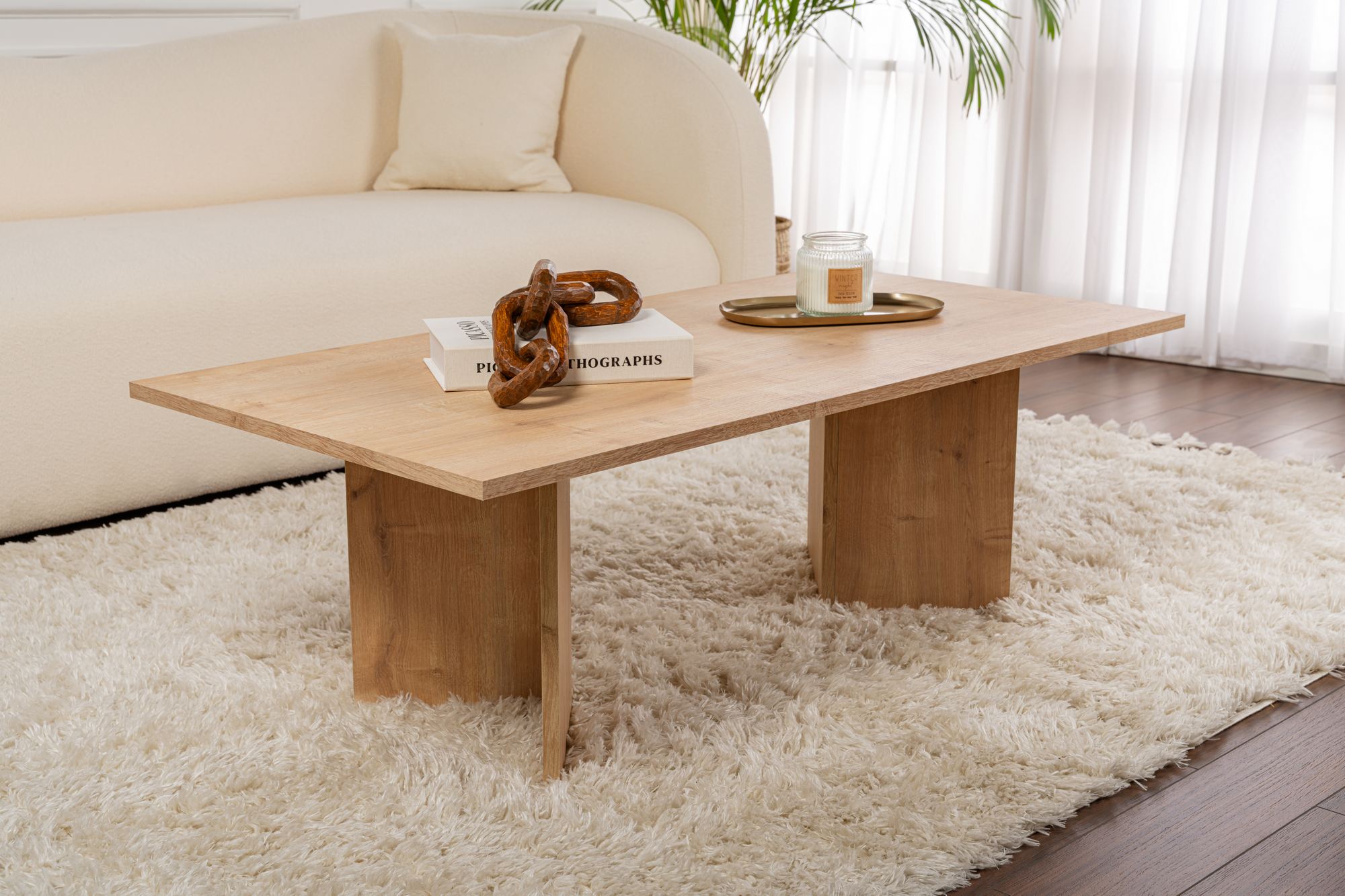 Sabin - Sapphire Oak Coffee Table