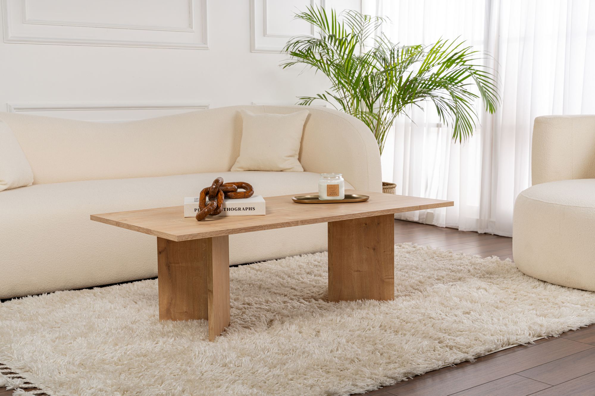 Sabin - Sapphire Oak Coffee Table