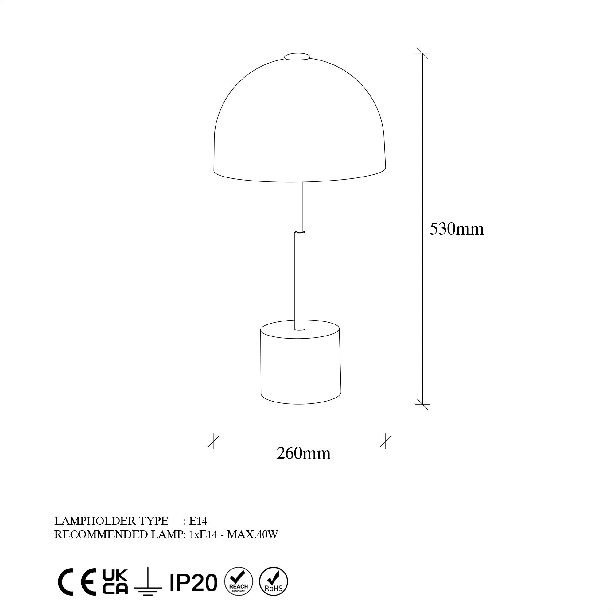 Mixed - 11496 Bordslampa