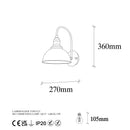 Varzan - 10840 Vägglampa